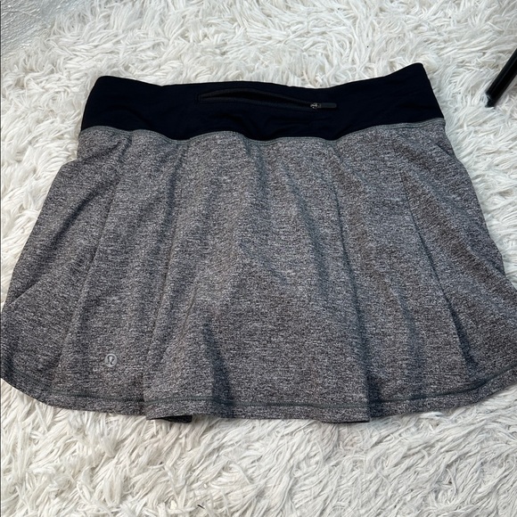 Lululemon Pace Rival Skirt (Tall) *No Panels 15" Heather Lux Multi Black / Black - Picture 4 of 6